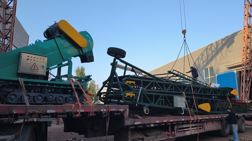 履带式升降伸缩出仓机